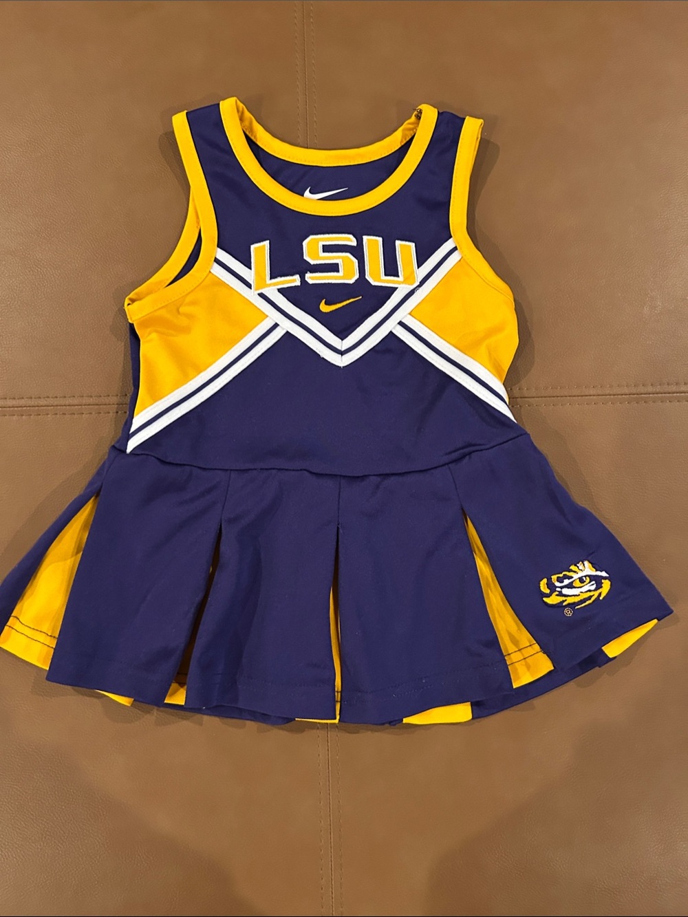 Nike Kids Purple and Gold LSU Cheer Dress